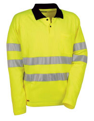 Polo Μπλουζάκι Αντανακλαστικό Cofra New Sun yellow