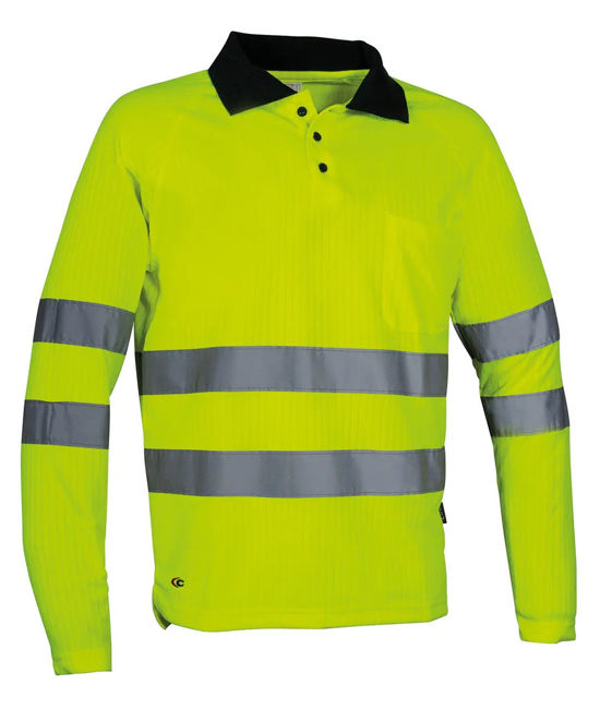 Polo Μπλουζάκι Αντανακλαστικό Cofra New Sun yellow