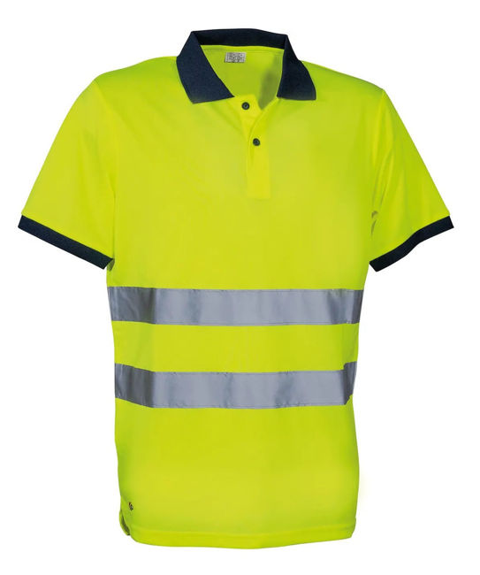 Μπλουζάκι Polo Ανακλαστικό Cofra Kaduna yellow