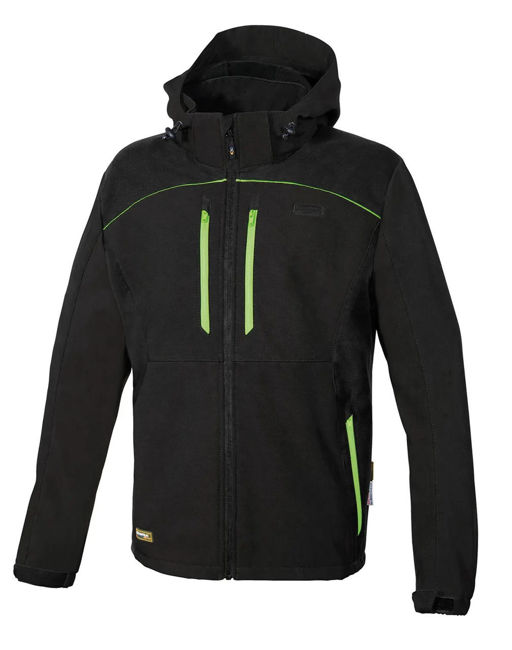 Κυνηγετικό Ελαστικό Softshell Jacket Cofra Klarbo black/lime