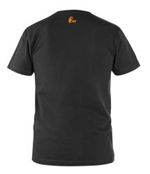 T-Shirt Ανδρικό Ελαστικό CXS Workwear black-orange