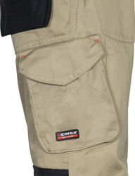 Παντελόνι Εργασίας Cofra Bricklayer khaki/black	