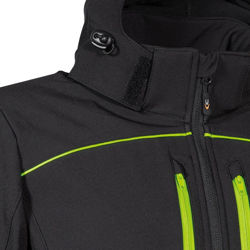 Κυνηγετικό Ελαστικό Softshell Jacket Cofra Klarbo black/lime